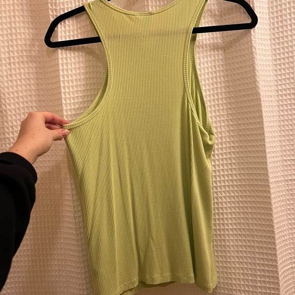 Lime Green Bright Green H&M Women Tank Top | Size Large - Picture 2 of 3